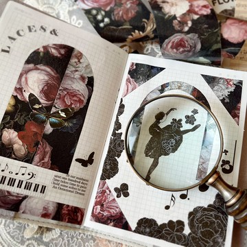 打底素材 輕復古綜合稿  和紙膠帶