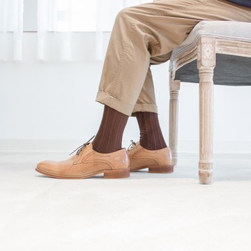 乾燥感・機能美學羅紋襪 / 烏賊棕 / 不分男女 / 25 - 28 cm - 台灣製 23 - 28 cm