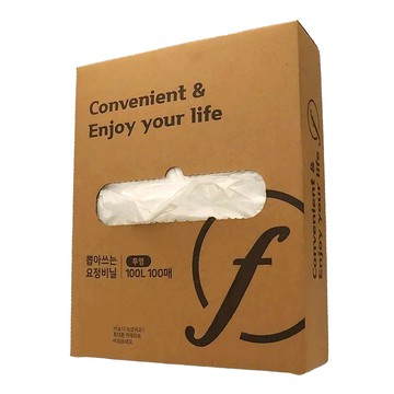 fairytable 抽取式透明塑膠袋 100個  100L  1盒