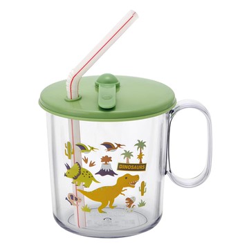 Skater 恐龍塑膠抗菌吸管杯  恐龍  250ml  1個