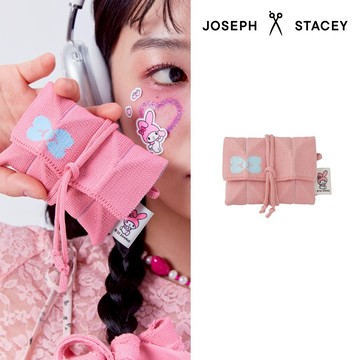 【官方直營】JOSEPH AND STACEY 三麗鷗聯名針織多功能卡片夾-美樂蒂櫻花粉