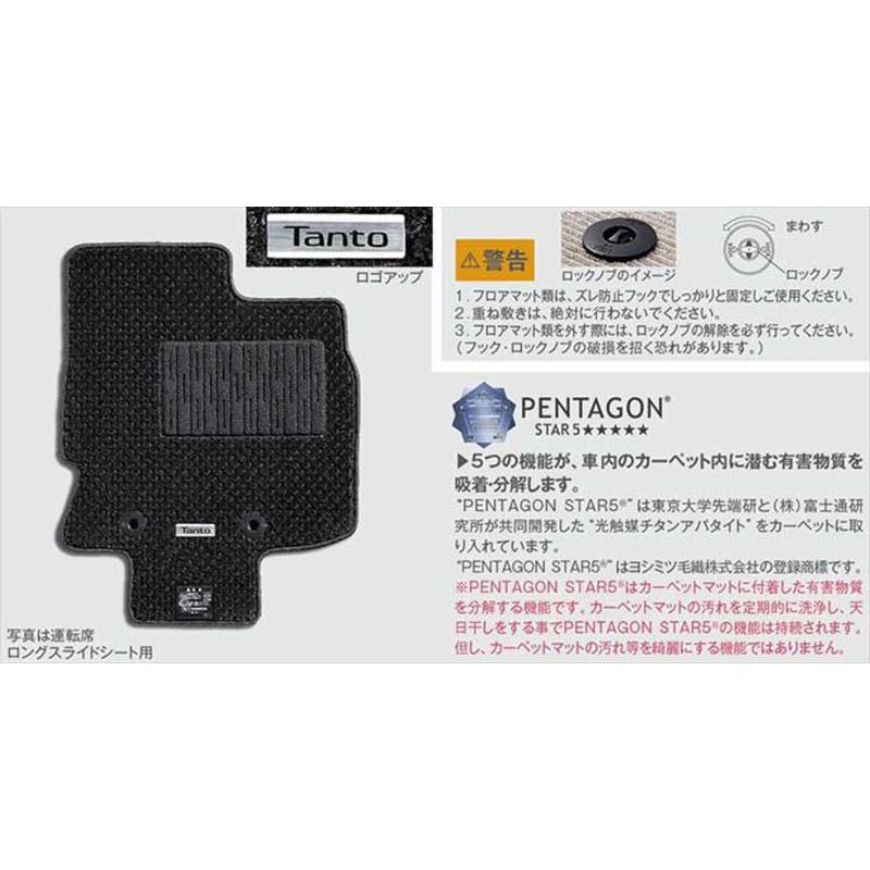 タント ファンクロス カーペットマット（高機能タイプ・グレー） ※1台 
