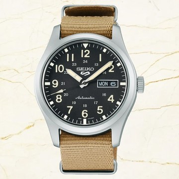 SEIKO 精工 5 Sports 軍事復古風 機械錶 SRPG35K1/4R36-10A0U