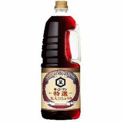 調味料 醤油 特選丸大豆 キッコーマン 1800ml 1.8L 1本