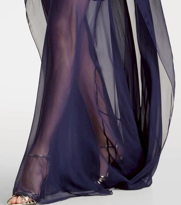 Ralph Lauren Collection Dylon caped silk gown