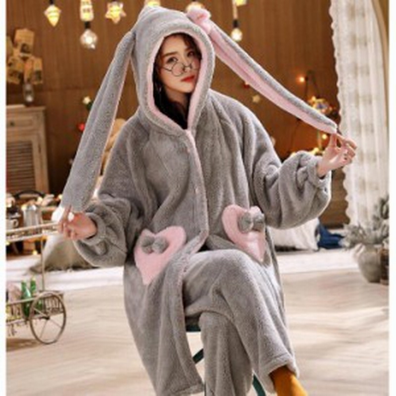 レディース 厚手 着る毛布 もこもこパジャマ ルームウェア ロングガウン おしゃれ パジャマ ふわふわ 通販 Lineポイント最大get Lineショッピング