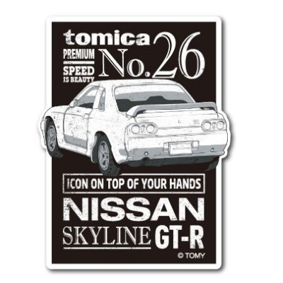 大人トミカステッカー nissan skyline gtr トミカ TOMICA 車 Mサイズ 