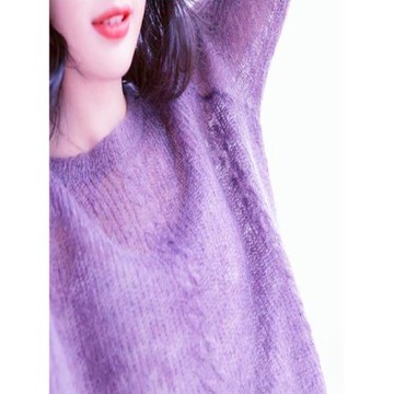 馬海毛毛衣女裝鏤空薄款毛衫新款溫柔風慵懶風歐貨外衣針織衫上衣