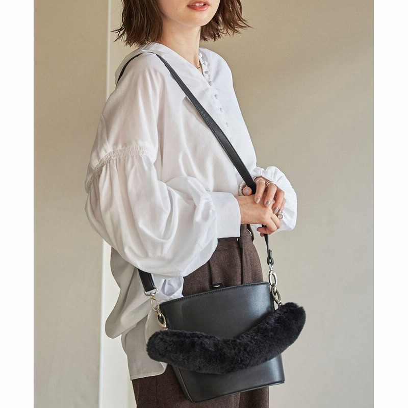 コーエン 2wayフェイクファーハンドルショルダーバッグ レディース ブラック Free Coen 通販 Lineポイント最大1 0 Get Lineショッピング