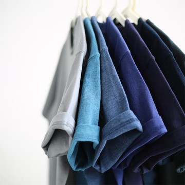 里昂藍 椒鹽色 250g重磅美棉花紗純色圓領短袖T恤男 美式咔嘰上衣