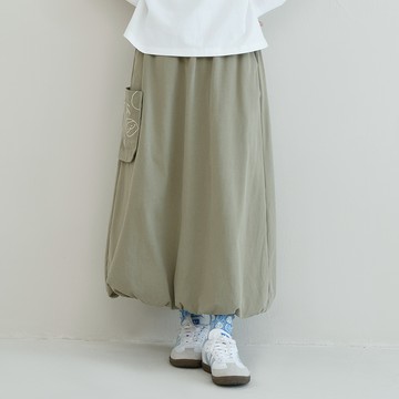 a la sha 抹茶Q咪繡花蓬蓬氣球裙