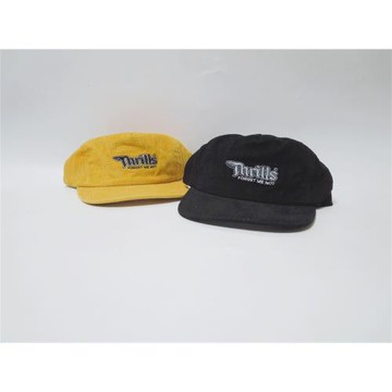 澳洲街頭潮牌素款純色燈芯絨corduroy平檐帽復古軟頂老爹帽六片帽