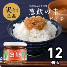 ご飯のお供!男の極飯・葱飯の素ピリ辛105g×12個セット