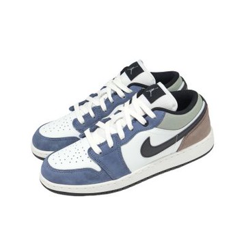 Nike 休閒鞋 Air Jordan 1 Low GS 大童 女鞋 白 藍 喬丹  HV5973-101