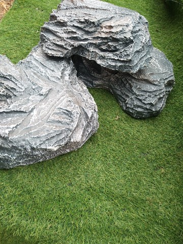 定制演出胸口碎大石仿真擺件影視道具仿真石板攝影泡沫石板假石頭