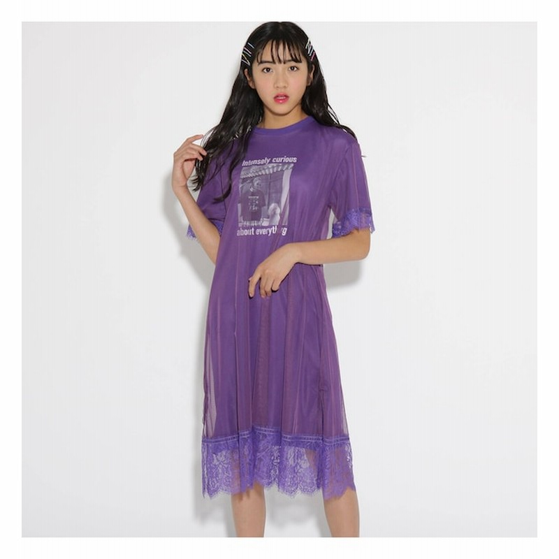 ピンクラテ Pink Latte ロングチュール重ね ワンピース 通販 Lineポイント最大1 0 Get Lineショッピング