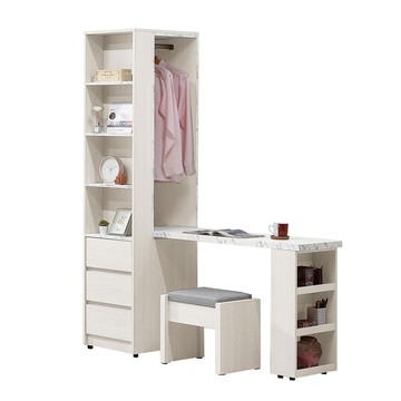 【MUNA家居】蘿拉4X6.5尺組合書桌櫃(全組)(含椅)