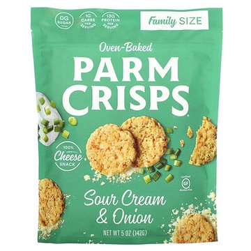 ParmCrisps, 烤箱烘焙，優酪乳油和洋蔥味，5 盎司（142 克）