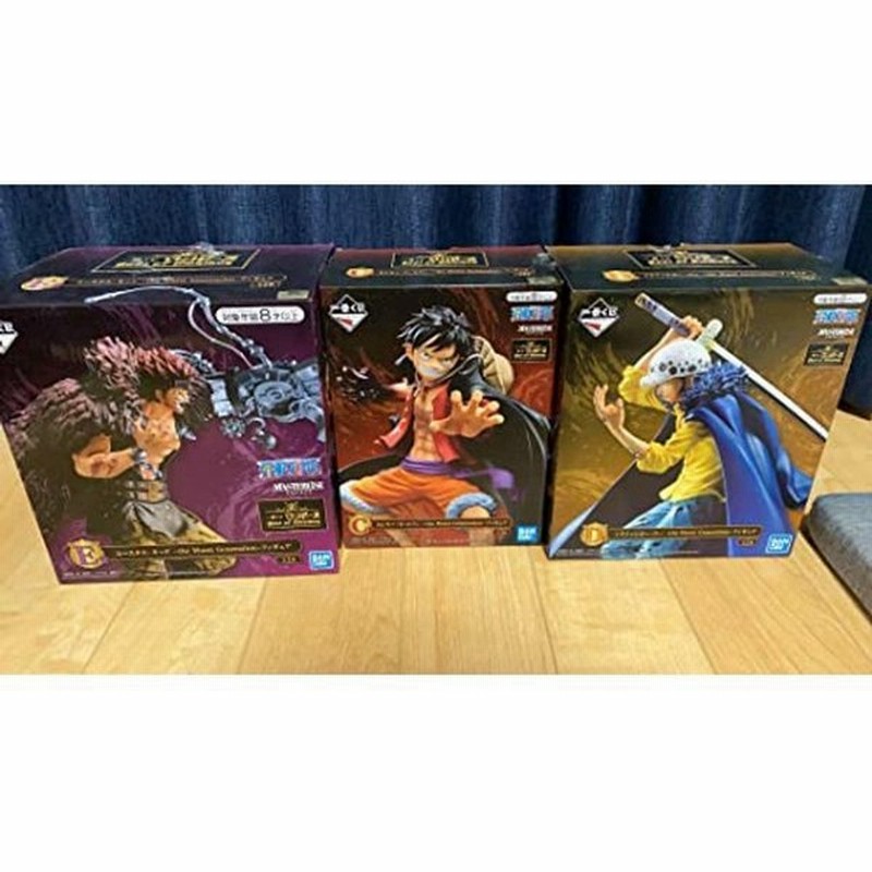 割引発見 ワンピース Piece One 一番くじ 3体セット フィギュア ロー ルフィ キッド E賞 D賞 C賞 Anniversary th コミック アニメ Www Amf46 Fr