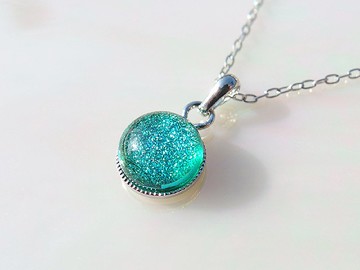 Shining glass (Kirari [Forest]) 鍊式項鍊 [可選擇尺寸] [可選擇棉線、925銀] [定做]