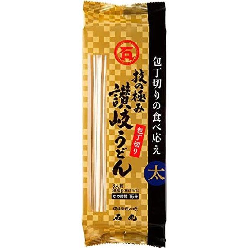 石丸製? 技の極み 讃岐うどん包丁切り 300g×3個