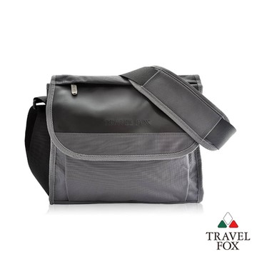 【TRAVEL FOX 旅狐】簡約商務鑽紋公事包 側背包 (TB599-13 灰色)