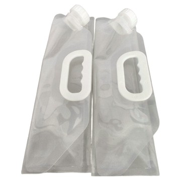 FaSoLa 多用途環保PE大容量移動式折疊水袋 5L，2個Set  透明  1組