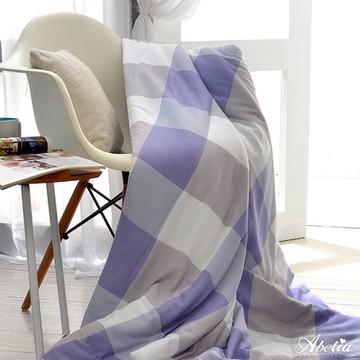 【Great Living格蕾寢飾】英國Abelia 藍色格調 莫黛爾天絲涼感抗菌涼被 5x6尺