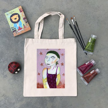純棉直式帆布包 | 女人 | K藝術家