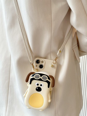 免運~可愛卡通零錢包適用華為nova10nova9手機殼mate50p60p50斜挎mate30pro矽膠p30nova876背