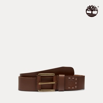 Timberland 男款棕色40MM 皮帶|A29GT214