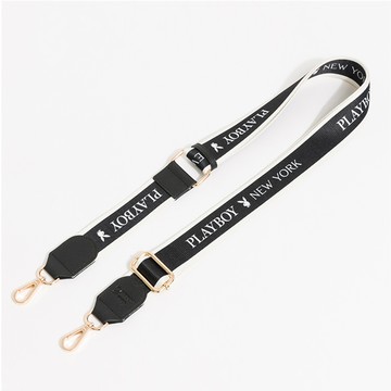 PLAYBOY - PLAYBOY織帶背帶 背帶系列 - 黑色