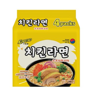 KORENO 可蕾諾 香濃燉雞湯麵 100g  24包