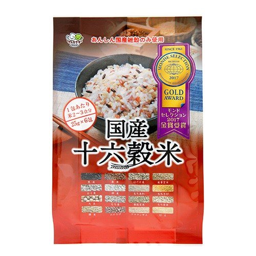 国産十六穀米スティック　25g×6包 種商