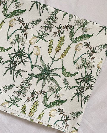 荷蘭狂想曲 綠 品牌純棉帆布料 寬幅150cm 每單位30cm