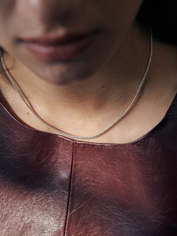 925 Sterling Silver Delicate Minimalist Necklace [Silver]