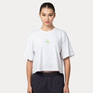 NEW ERA 女 寬版短袖上衣 JELLY PACK 洛杉磯道奇 白 NE14891323