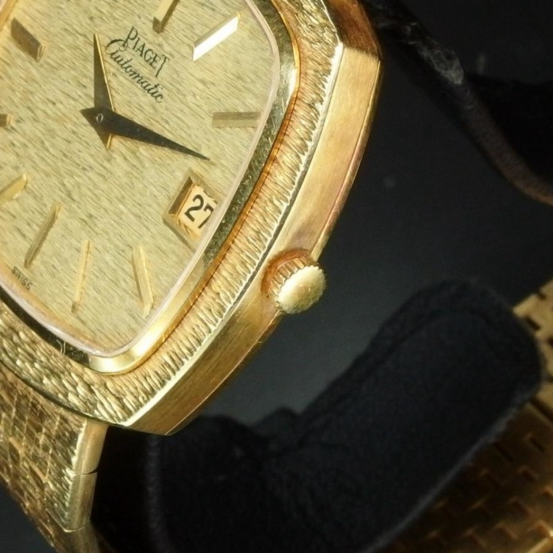 ◇美品K18◇ ピアジェ PIAGET K18 750 13431A6 自動巻き 笹針