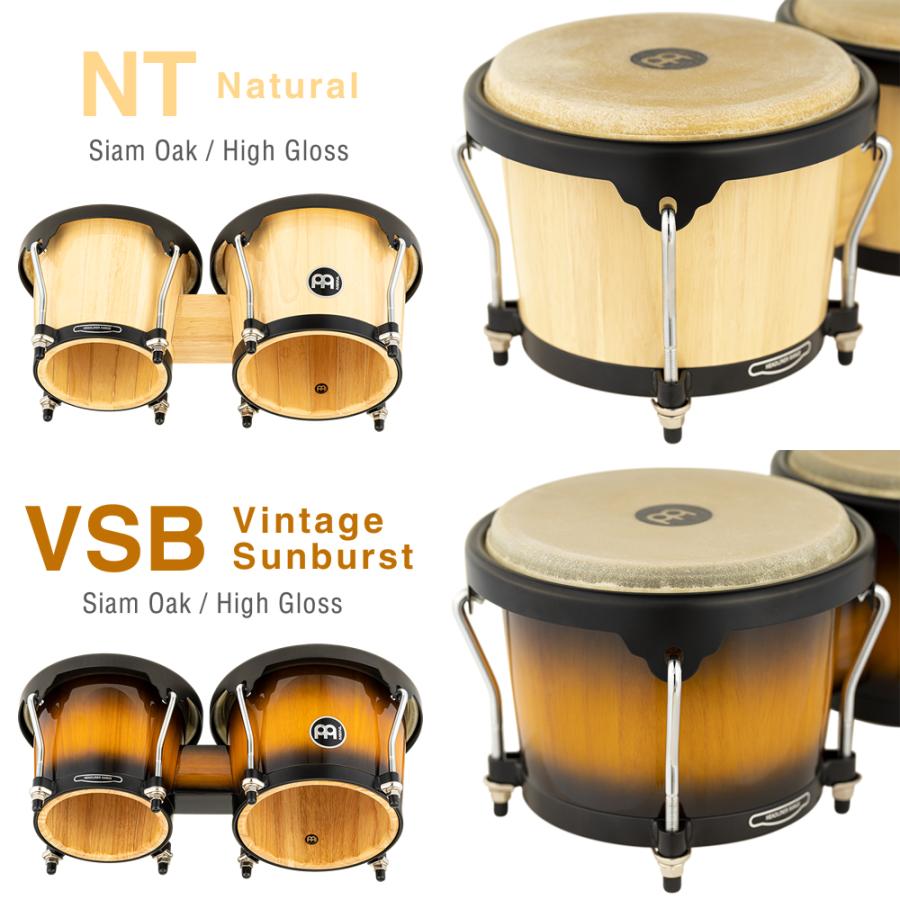 MEINL Percussion ヘッドライナーシリーズ ボンゴ HB100   純正スタンドセット［HB100、THBS or THBS-BK］［マイネル パーカッション］