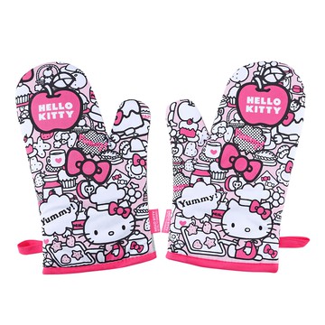 Chefmade學廚 正版Hello Kitty隔熱手套 2入組  迷彩  1個