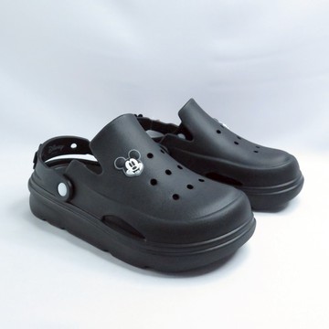 Disney 123483BLK 男女 厚底 洞洞鞋  EVA 輕便 黑【iSport愛運動】