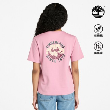 Timberland 女款桃粉色Timberfresh科技短袖T恤|A4263EYV