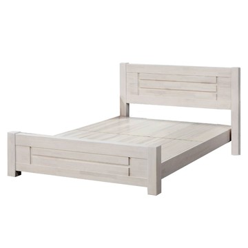 【本木】W29 白色原木日式床架/床檯-單大3.5尺