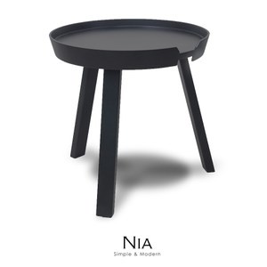 【obis】NIA尼亞邊桌-小(三色)黑色