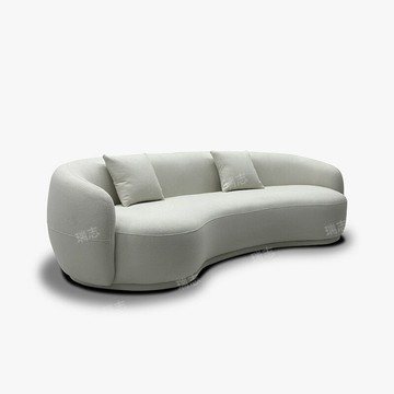 【台灣公司 可打統編】免運 沙發 創意沙發 半圓弧形腰果沙發月亮款異形客廳家具沙發奶油風設計師羊羔絨簡約 可開發票 全館六折 工廠現貨直銷 新品特價 c9241