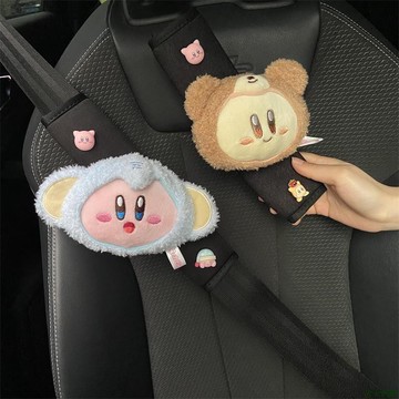 天天上品👼安全帶裝飾物護肩保護套星之卡比可愛少女裝飾物車用車內用品大全