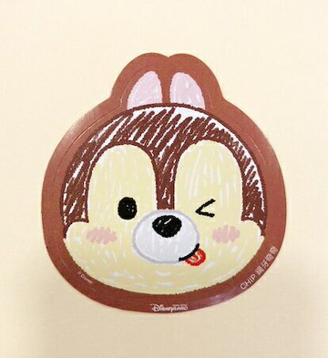 【震撼精品百貨】Chip N Dale 奇奇蒂蒂松鼠 Q版貼紙-3入-松鼠 震撼日式精品百貨