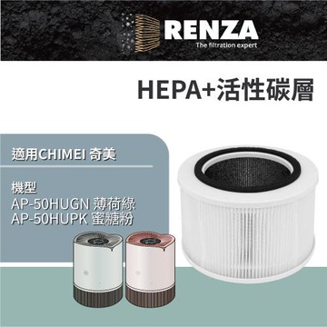 適用 CHIMEI 奇美 AP-50HUGN AP-50HUPK 淨花心智能淨化清淨機 HEPA+活性碳濾網 濾芯 濾心