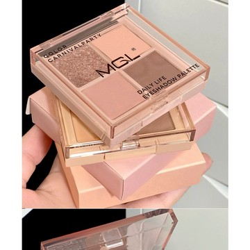 MGL 四事烟火四色眼影盤 爆款 霧面 珠光 細閃 超閃大地色 防水 防汗 不掉色彩妝盤