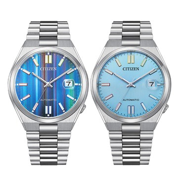 CITIZEN Mechanical 情人節推薦 不鏽鋼情侶機械錶對錶 NJ0151-53W/NJ0151-53L 送禮 禮物 推薦